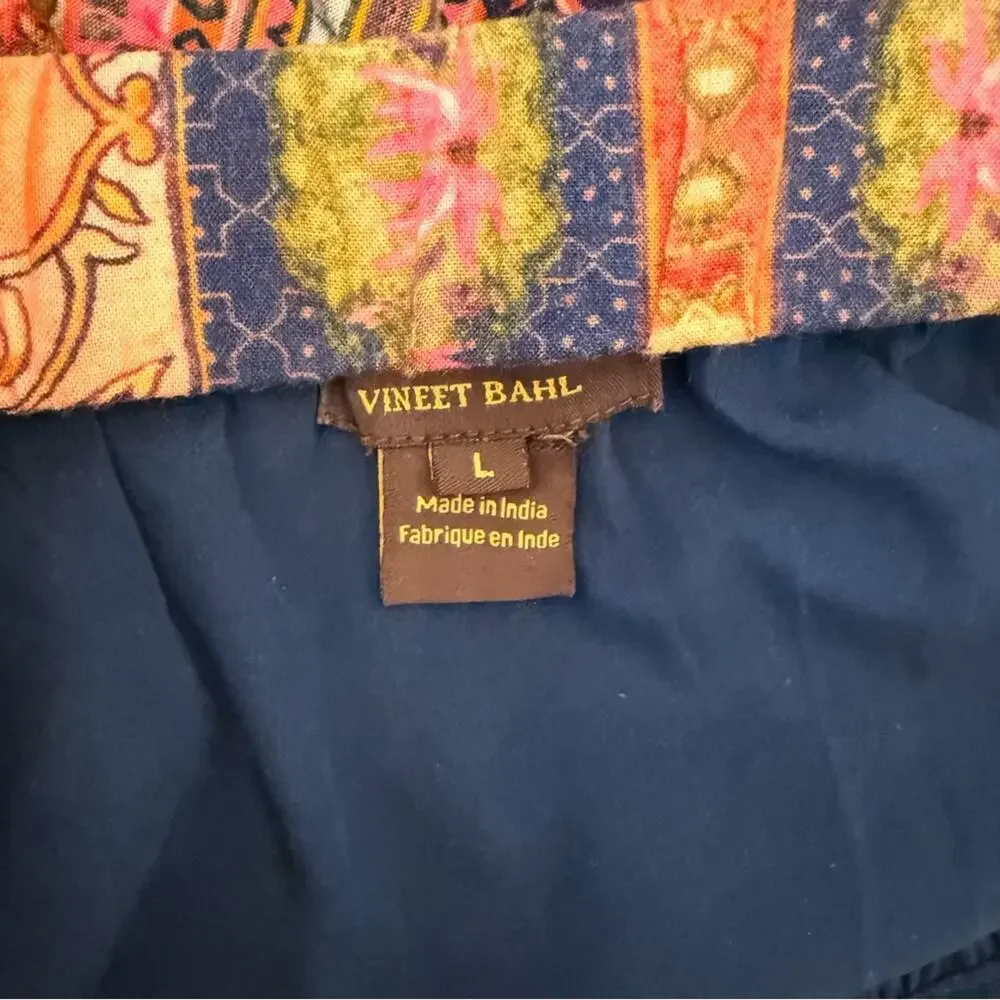 Anthro Vineet Back Patrice Tiered Multicolored Skirt